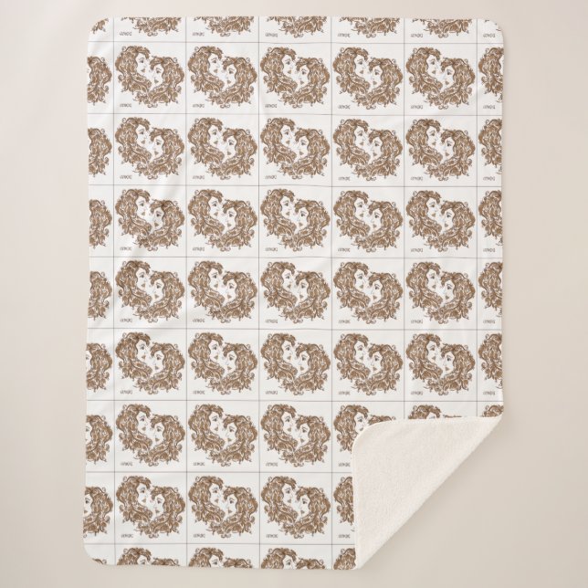 Winter Cozy Sherpa Blanket Sherpadecke (Vorderseite)