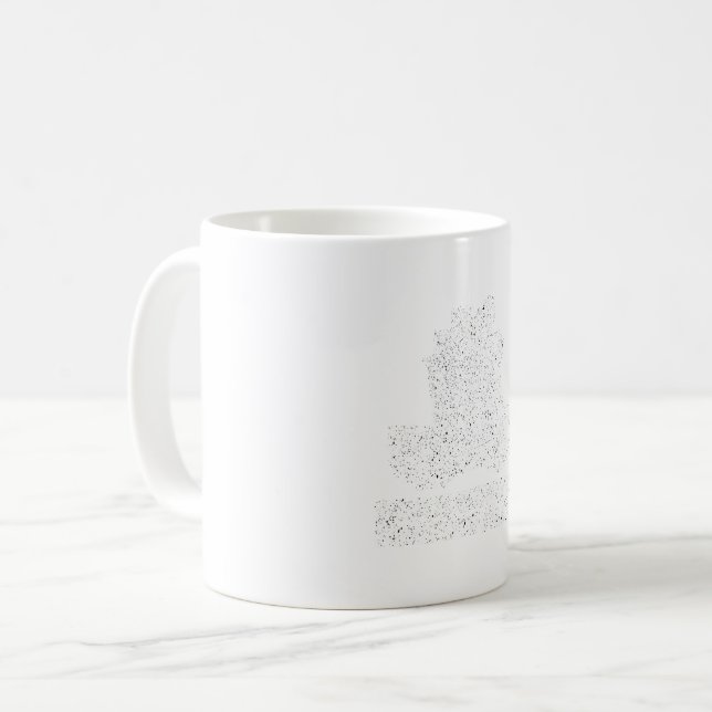 Winter Crappie-Angeln Slab Hunter Kaffeetasse (Vorderseite Links)