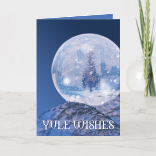 Winter Crystal Weihnachten Card