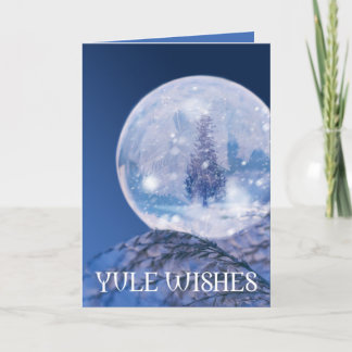 Winter Crystal Weihnachten Card