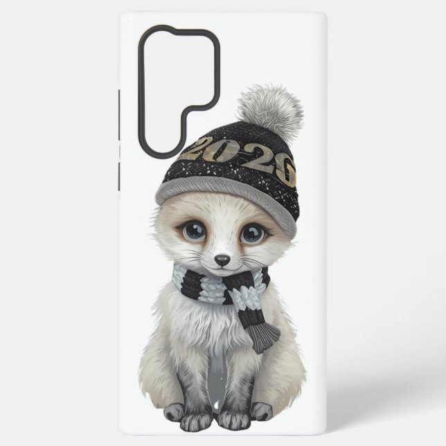 Winter Cutie Samsung Case Cute Winter Animal Phone Samsung Galaxy Hülle (Rückseite)