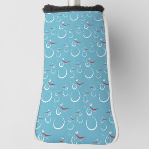 Winter Cyan Niedlich Snowman Family Pattern Golf Headcover