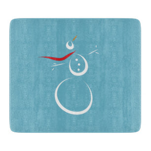 Winter Cyan Niedlich Snowman Schneidebrett