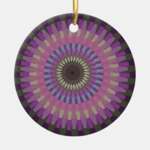 Winter Dahlia im Abend - Personalisiert Keramikornament