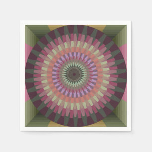 Winter Dahlia in warmen Farben - Alt Serviette