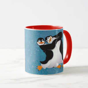 Winter Dancing Pinguine Tasse