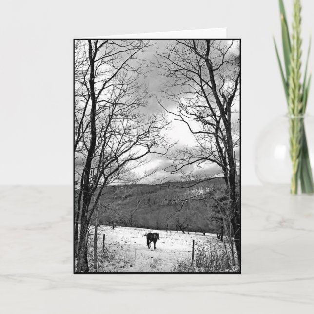 Winter Day Karte (Vorderseite)