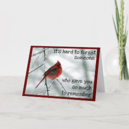 Winter Death of a Very Special Person Card Karte