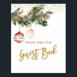 Winter Deck - Brautparty Gästebuch<br><div class="desc">Winter Deck Brautparty Guest Book Sign</div>