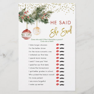 Winter Deck die Hallen Bridal sagte er sagte, sie