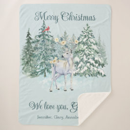 Winter Dee Custom Christmas Sherpadecke