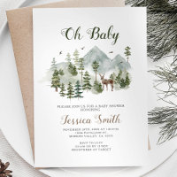 Winter Deer Animals Woodland Boy Baby Dusche