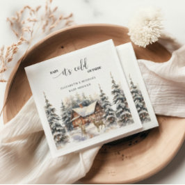 Winter Deer Baby ist kalte Außendusche Serviette