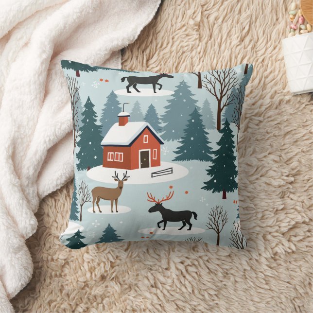 Winter Deer Dream Kissen (Decke)