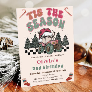 Winter Dei Truck Weihnachten Geburtstagsparty Einladung