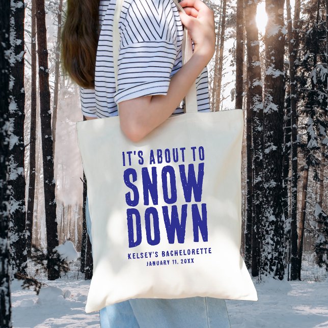 Winter Der Junggeselinnen-Abschied wird gleich abs Tragetasche (Winter It's About to Snow Down Bachelorette Party Tote Bag
)