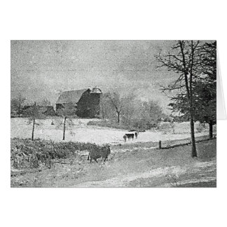 Winter des Bauernhofs