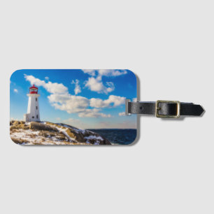Winter des Leuchtturm- in Peggy Bucht, Gepäckanhänger