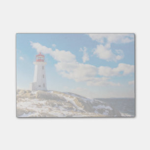 Winter des Leuchtturm-  in Peggy Bucht, Post-it Klebezettel