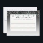Winter Diamond Wedding Writable Advice Card Hinweiskarte<br><div class="desc">Diese bezaubernden, schriftlichen Advice Cards sind perfekte Ergänzung zu jeder Hochzeit. Gib diese Karten einfach an deine Gäste, zusammen mit den schönen Tips Sharpie Stiften. Ihre Gäste können sich dann alle Ratschläge für die neue Braut und den neuen Bräutigam notieren. Diese sind in einer Größe von 4, 25" x 5,...</div>