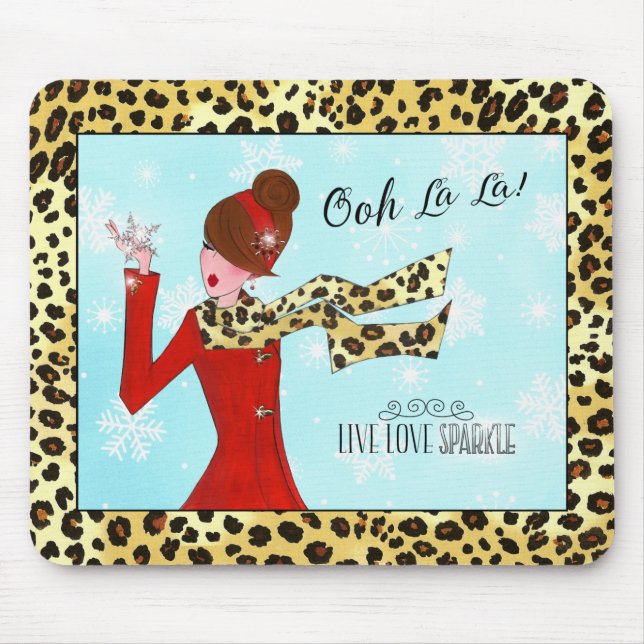 WINTER DIVA - Live Liebe Sparkle! Mousepad (Vorne)