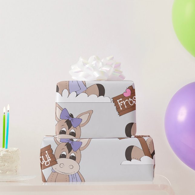 Winter Donkey Geschenkpapier (Von Creator hochgeladen)