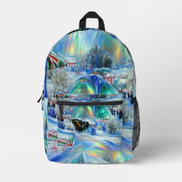 Winter Dreamscape Bedruckter Rucksack