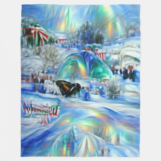 Winter Dreamscape Fleecedecke (Vorderseite)