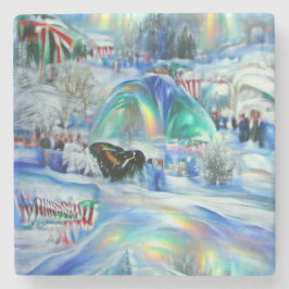 Winter Dreamscape Steinuntersetzer