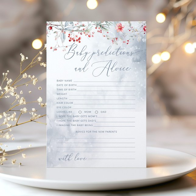 Winter Dusty Blue Predictions and Advisory Card (Von Creator hochgeladen)