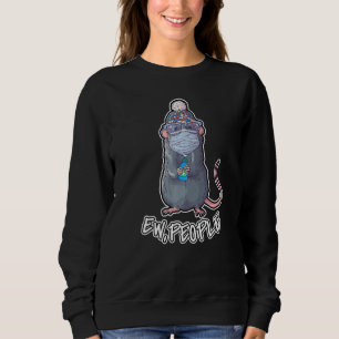 Winter Edition Ew Leute sagen Haustierratte trägt Sweatshirt