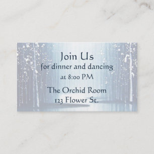 Winter Egrets Empfang Cards Begleitkarte