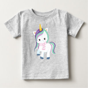 Winter Einhorn, Niedliches Einhorn, Zaubereinhorn, Baby T-shirt