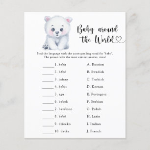 Winter Eisbär - Baby rund um das Weltspiel