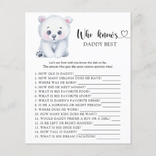 Winter Eisbär - Wer kennt Papa am besten Spiel