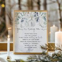 Winter elegant setzen Ring auf sein Spielplakat