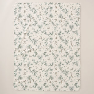 Winter-Eleganz Vintage-Weihnachten Botanisches Mus Sherpadecke