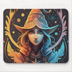 Winter Elf Whimsy: Schönes Logo-Design Mousepad
