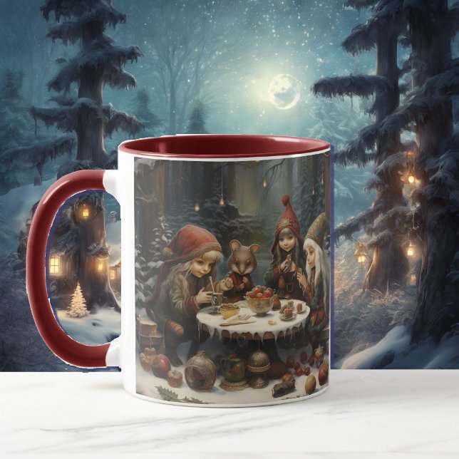 Winter Elves Tee mit einem Mausfreund geben einen  Tasse (Von Creator hochgeladen)