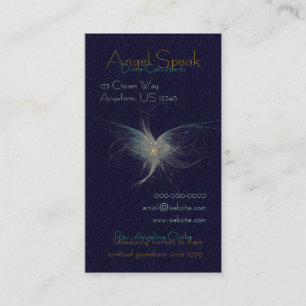 Winter-Engels-Fraktal-Kunst Visitenkarte