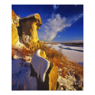 Winter entlang dem Missouri River nahe Fotodruck