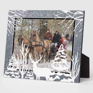 Winter-Erinnerungsfoto Fotoplatte