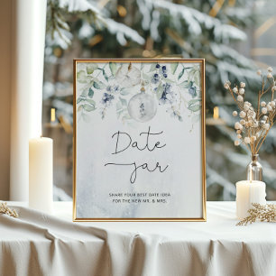 Winter-Eukalyptus-Dating-Glas Braut-Spiel Poster