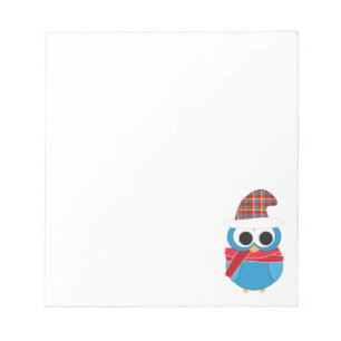 Winter-Eulen-Notizblock Notizblock