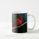 Winter Evergreen Primitive Christmas Red Kardinal Kaffeetasse<br><div class="desc">Dies ist ein wunderschönes Bild eines wilden,  roten Kardinals,  der auf einem Ast sitzt,  der im Hintergrund einen Kiefernbaum hat,  WinterEvergreen Primitive Christmas Red Kardinal Geschenke.</div>