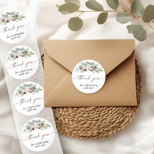 Winter Evergreen Vielen Dank, dass Sie Sticker bev