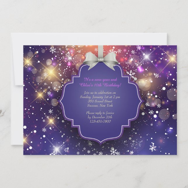 Winter Extravaganza Einladung (Vorderseite)