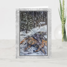 Winter-Fahrkunst-Karte Feiertagskarte