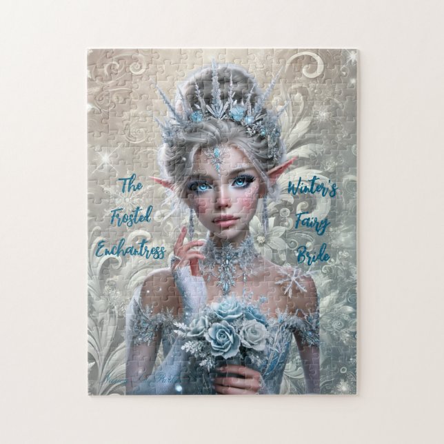 Winter Fairy Bride Magical Winter Wonderland Puzzle (Vertikal)