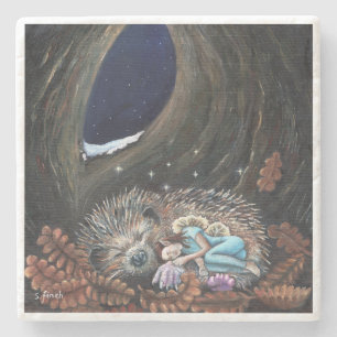 Winter Fairy Guardian of Dreams Steinuntersetzer